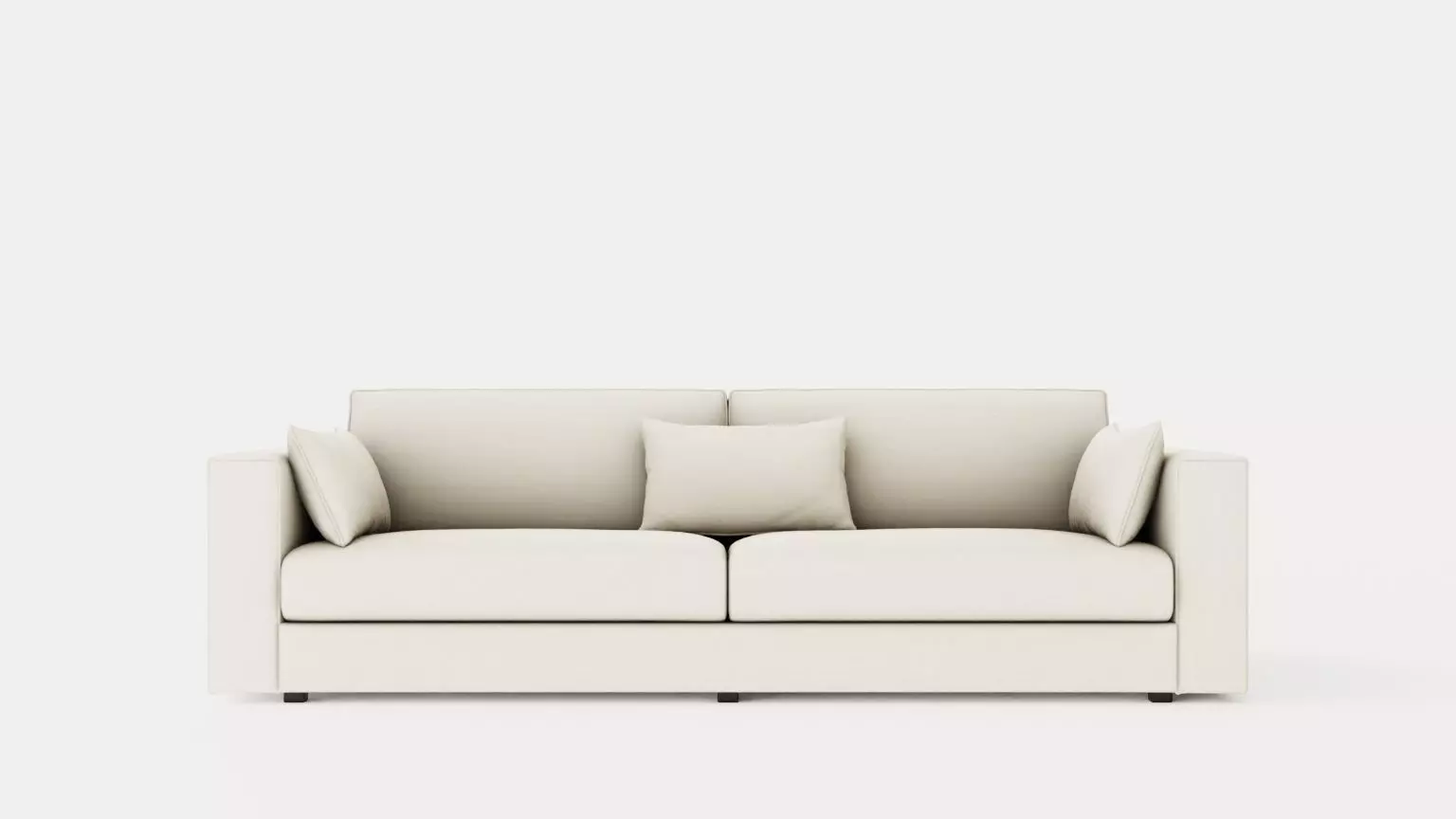 Louisiana 3 seater sofa Low-poly 3D model_0