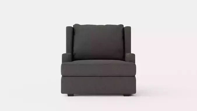 Mercer armchair Low-poly 3D model