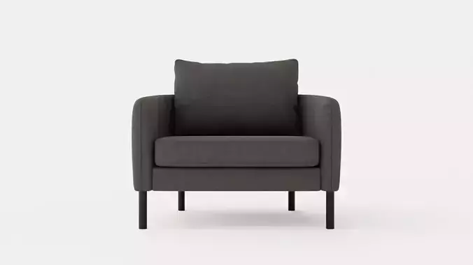 Rhode Island armchair Low-poly 3D model