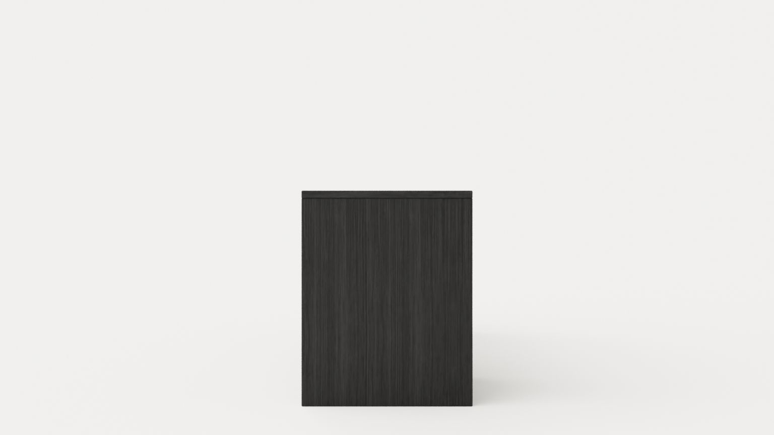 William bench left drawer black Low-poly 3D model_2