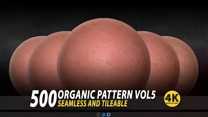 500 Organic Pattern Vol5 - Seamless And Tileable