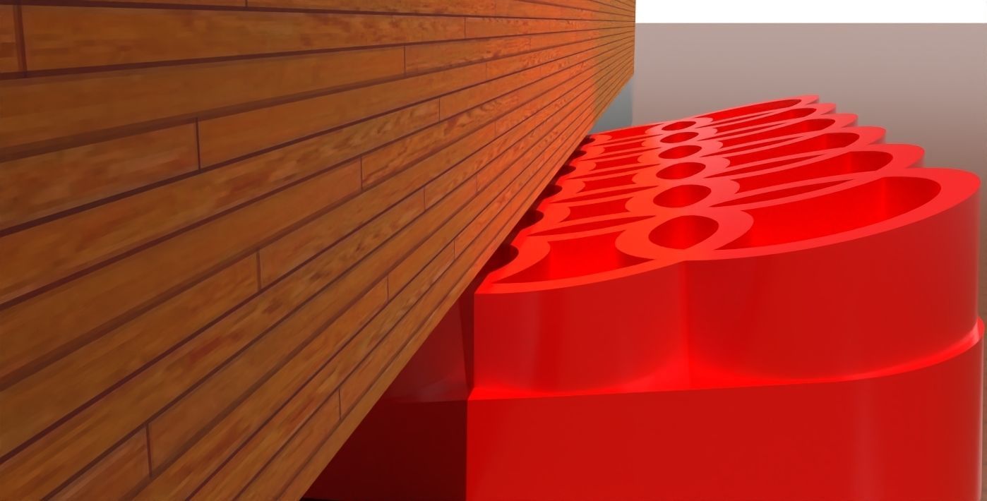 A circle themed doorstop 3D print model_6