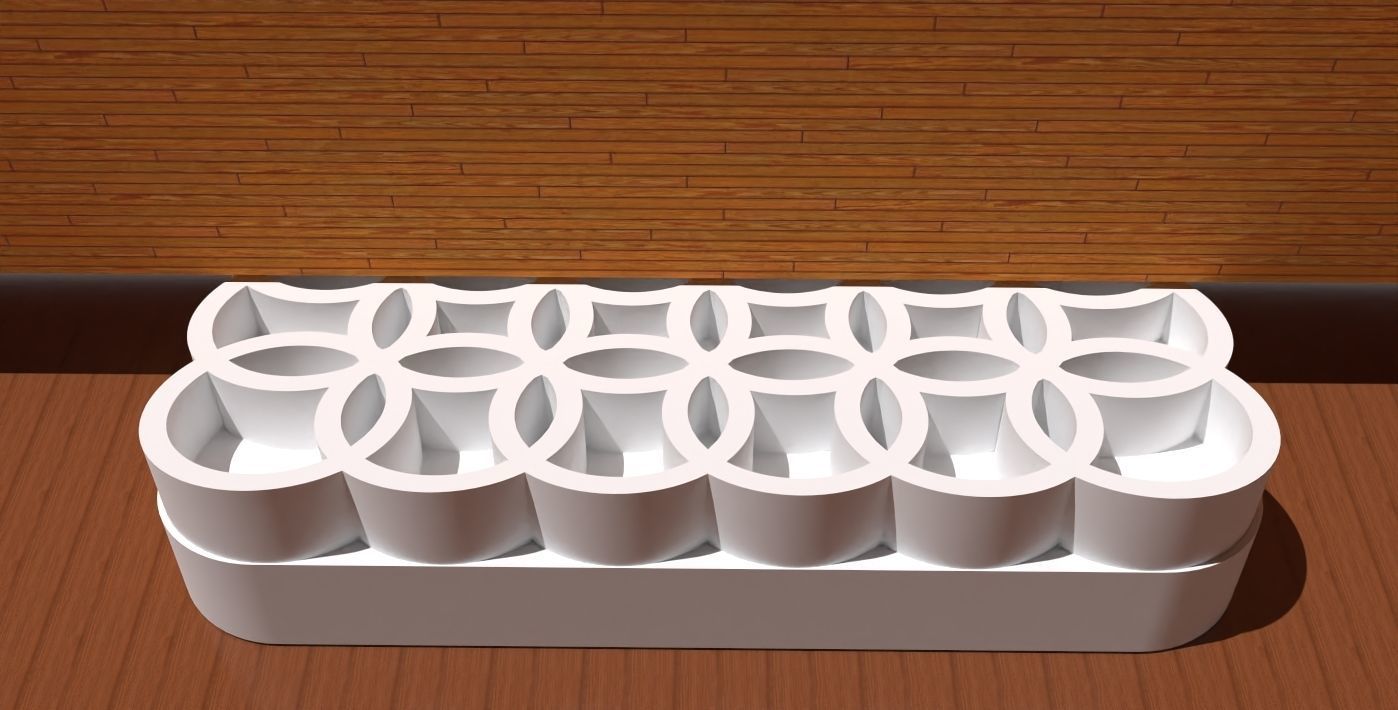 A circle themed doorstop 3D print model_2