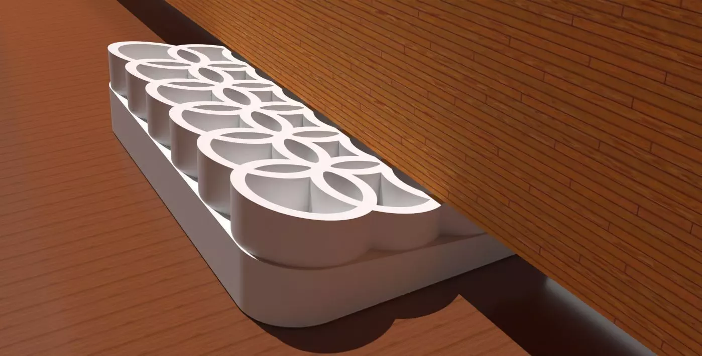 A circle themed doorstop 3D print model_0