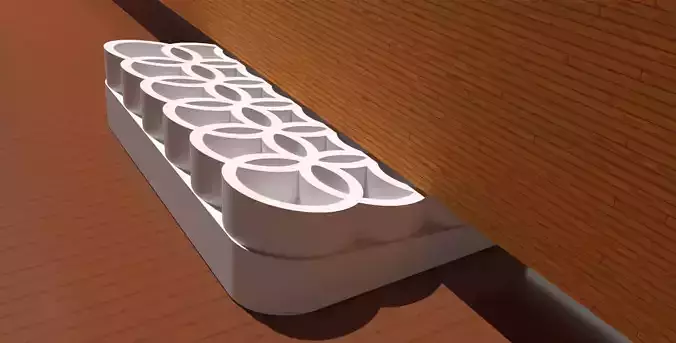 A circle themed doorstop