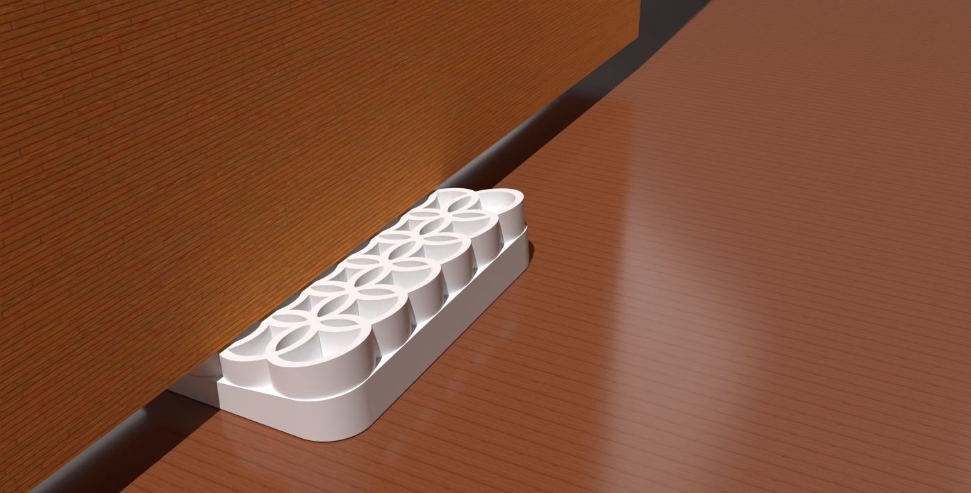 A circle themed doorstop 3D print model_1