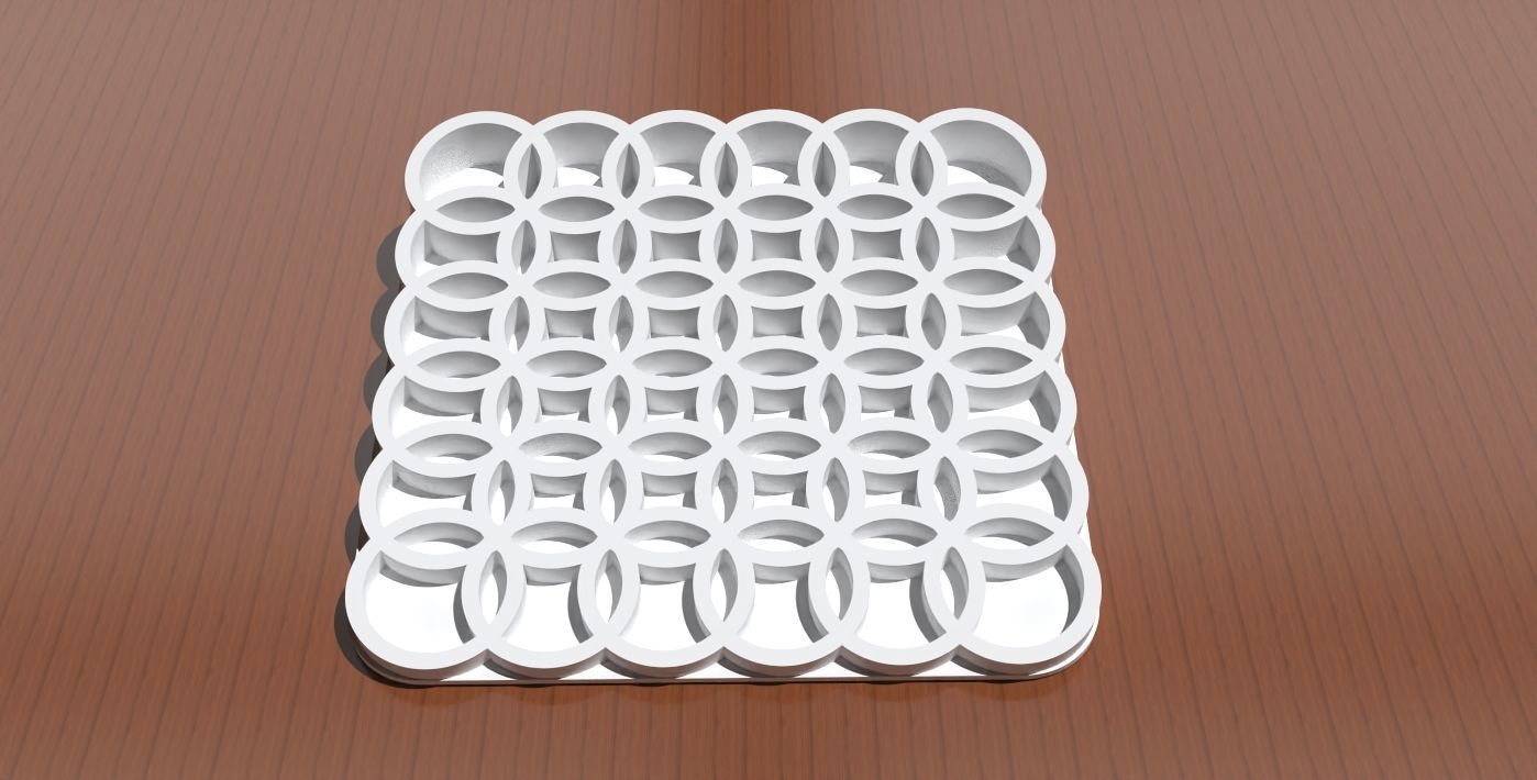 A circle themed doorstop 3D print model_5