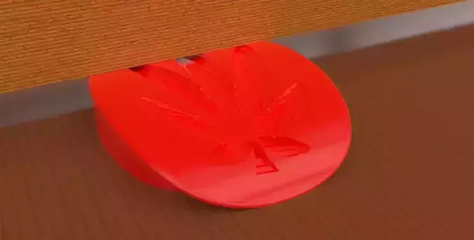 A cannabis themed door stop