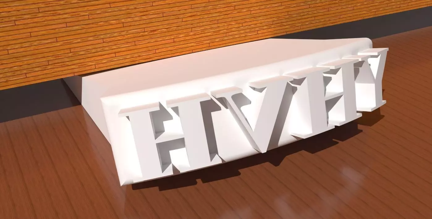 A YHVH themed doorstop 3D print model