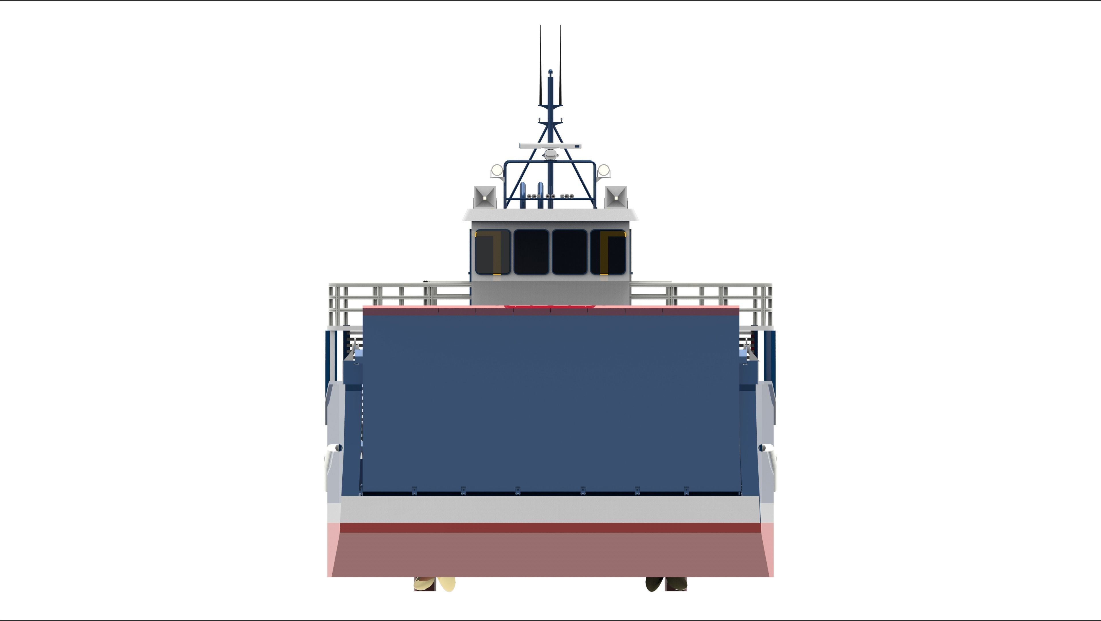 Landing Craft Unit  Low-poly 3D model_4