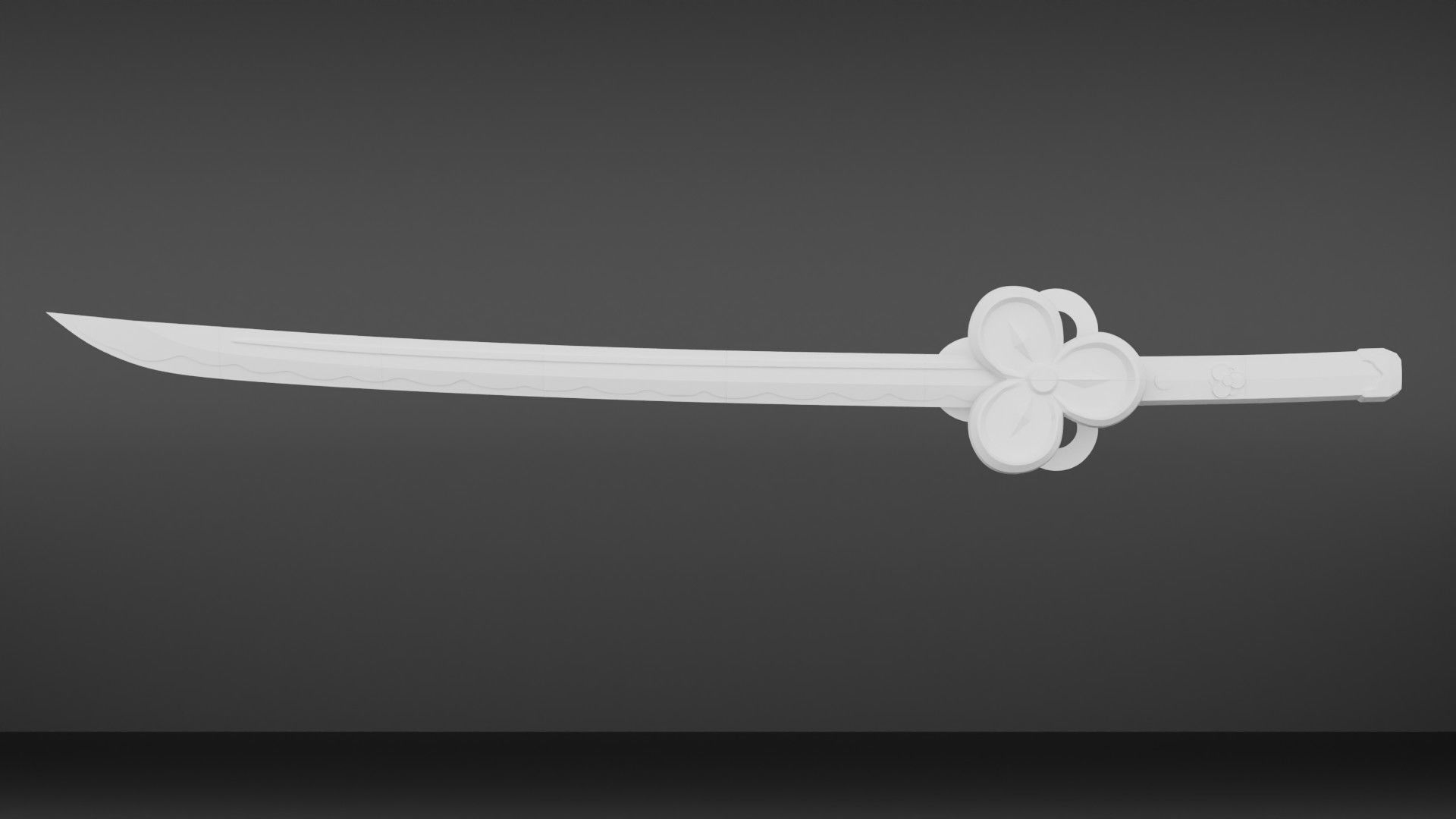 Genshin impact Chiori Sword Uraku Misugiri  sword 3d print model 3D print model_12