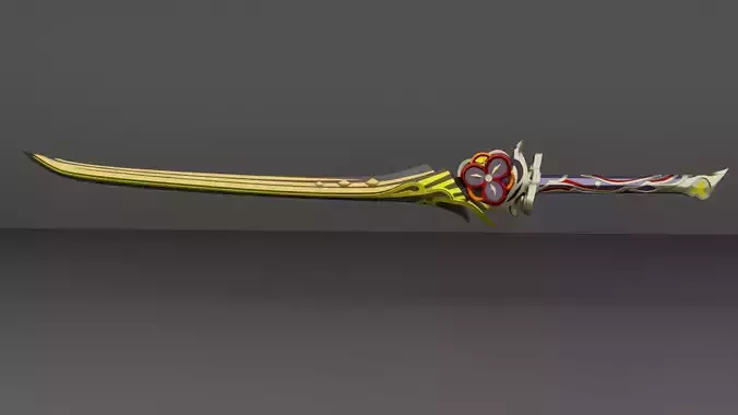 Genshin impact Chiori Sword Uraku Misugiri  sword 3d print model 3D print model