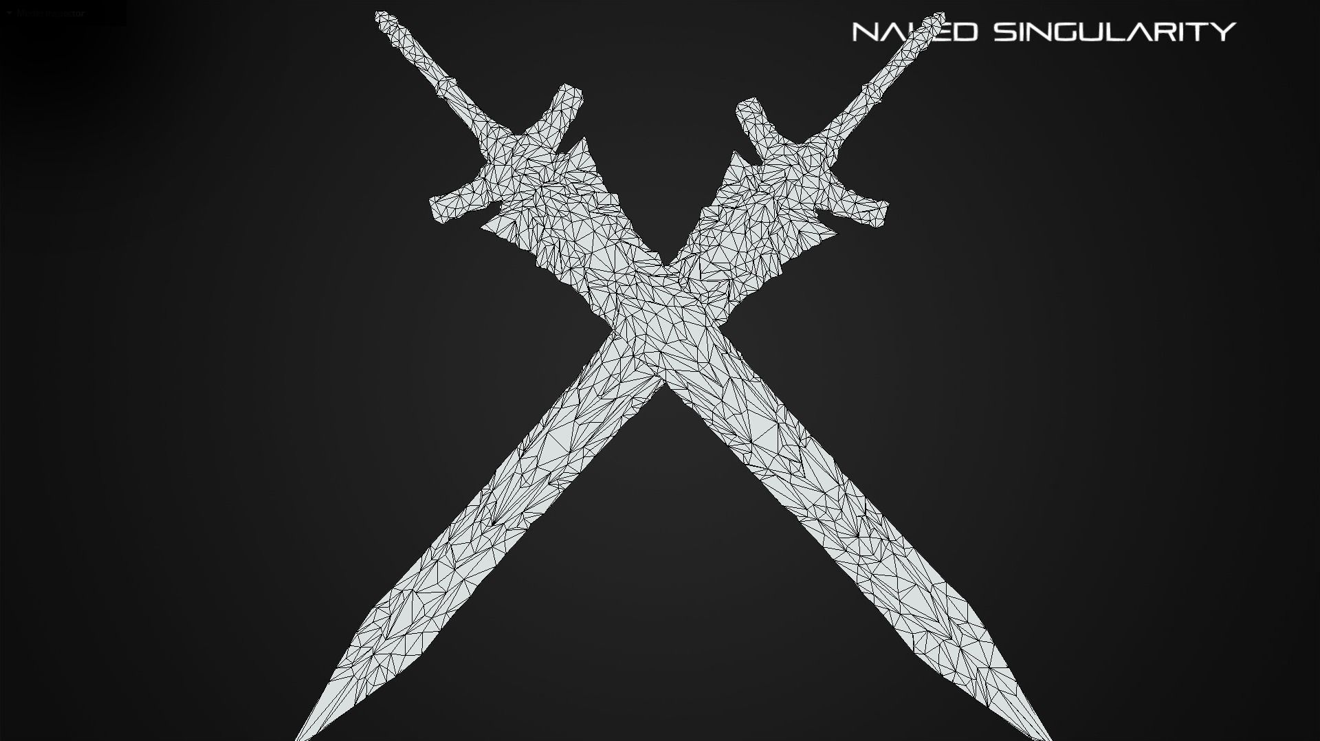 Ancient Black Greatsword Medieval fantasy Low-poly 3D model_8