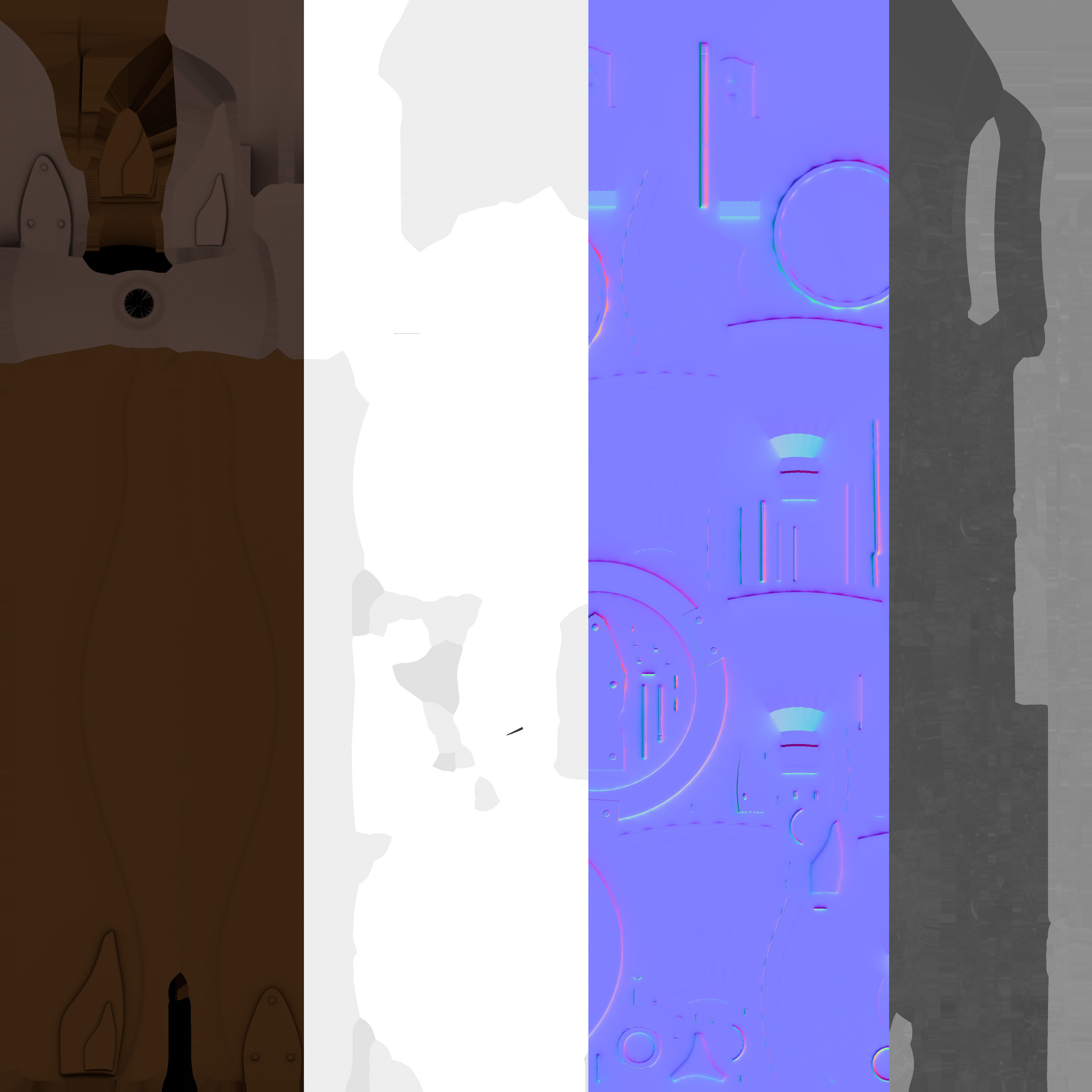 Ceiling Fan 05 Low-poly 3D model_10