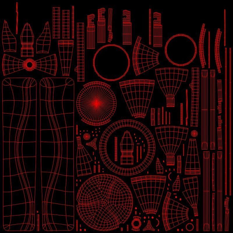 Ceiling Fan 05 Low-poly 3D model_9