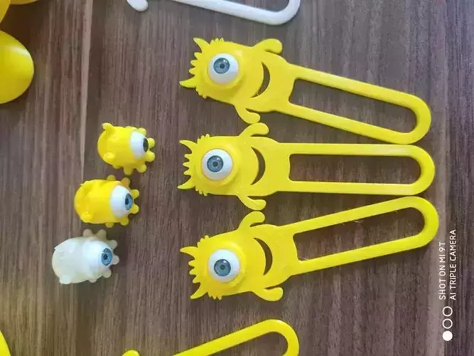 cute monster bookmark 3D print model