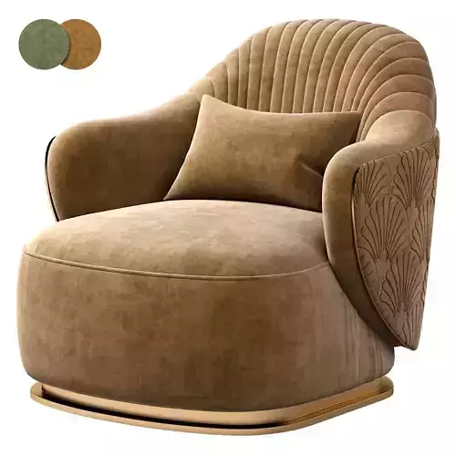 Adele Armchair Low-poly 3D model