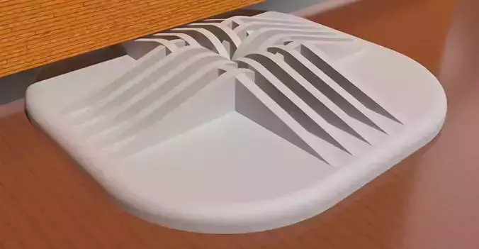 A decorative doorstop