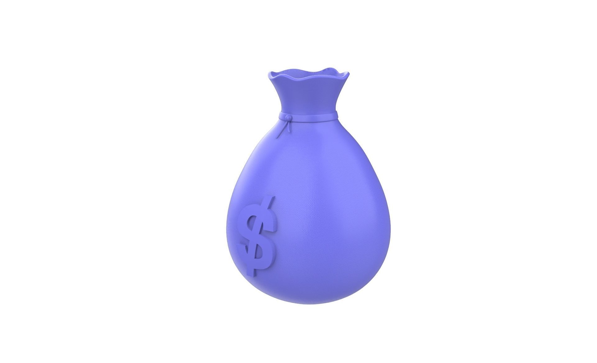 Prop03 Bags of Money  Low-poly 3D model_10