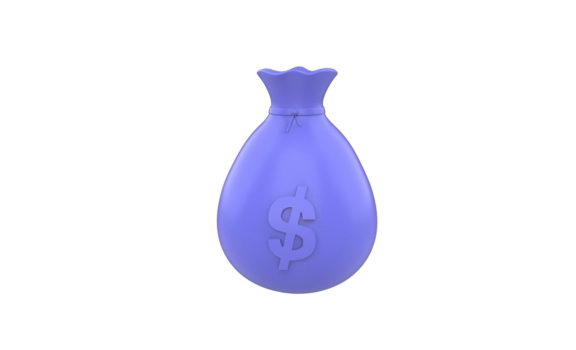 Prop03 Bags of Money  Low-poly 3D model_9