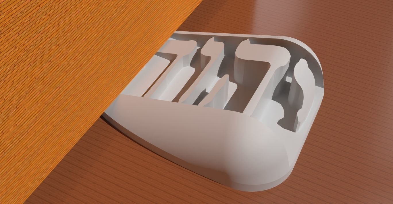 A YHVH themed doorstop 3D print model_5