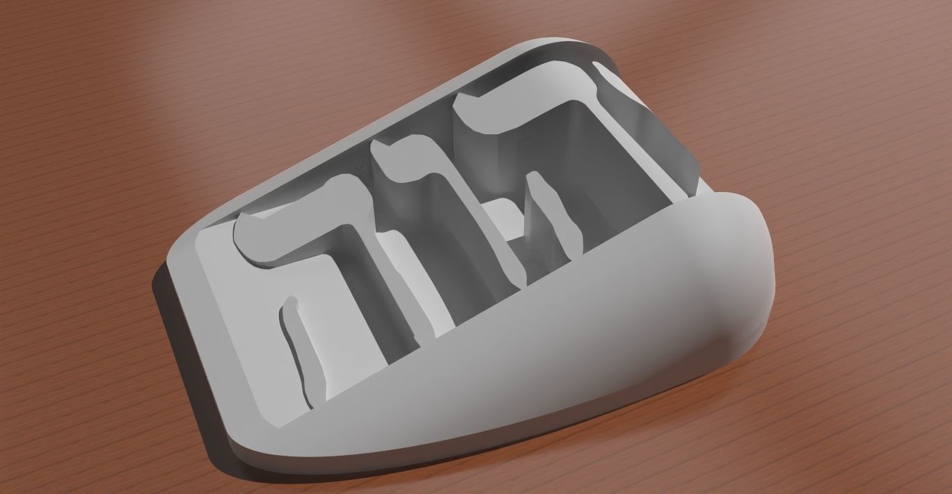 A YHVH themed doorstop 3D print model_4