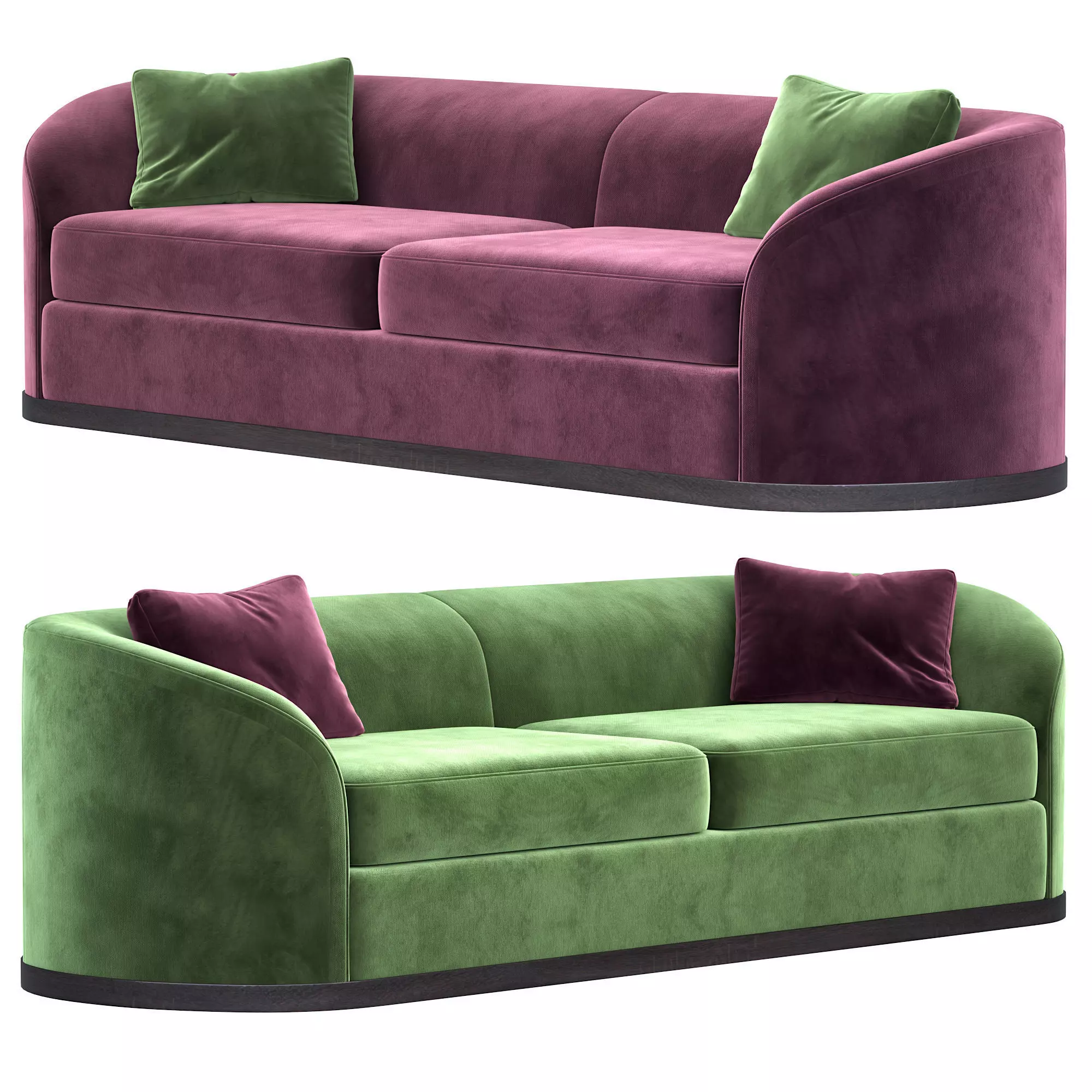Anderson sofa Low-poly 3D model_0
