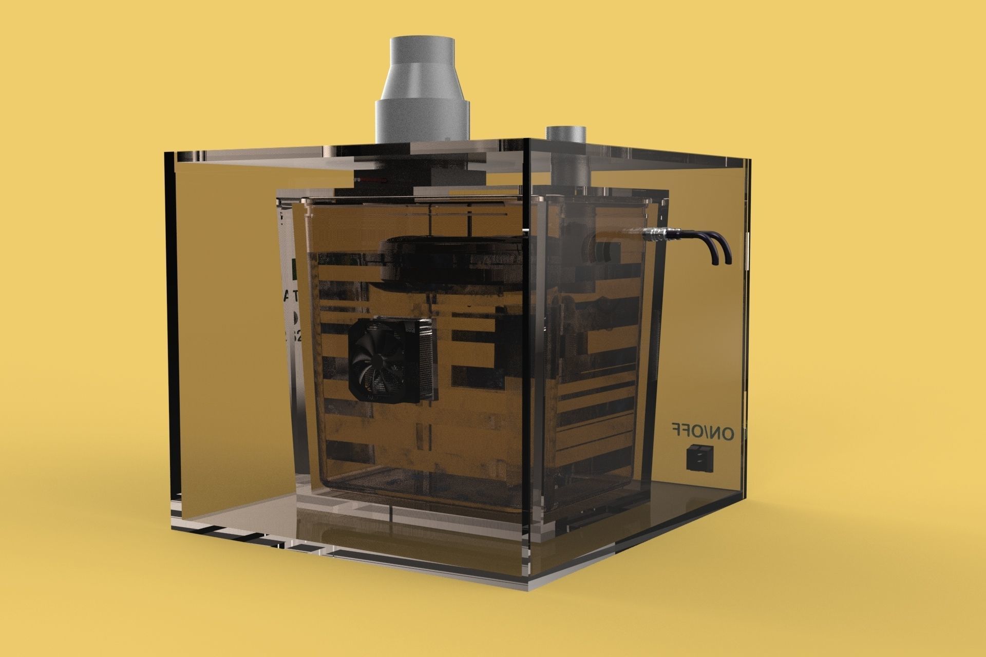 FOG ULTRASONIC HUMIDIFIER MIST AIR SYSTEM AGRICULTURAL FARM 3D model_2