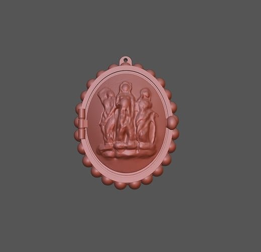 Agatha Harkness Necklace - Brooch STL 3D model