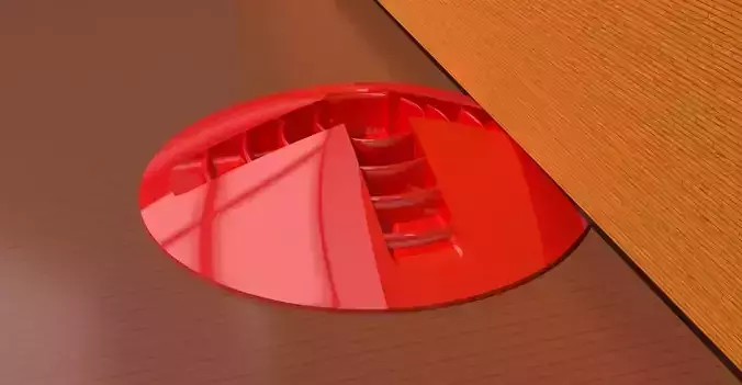 A dome shaped doorstop 3D print model