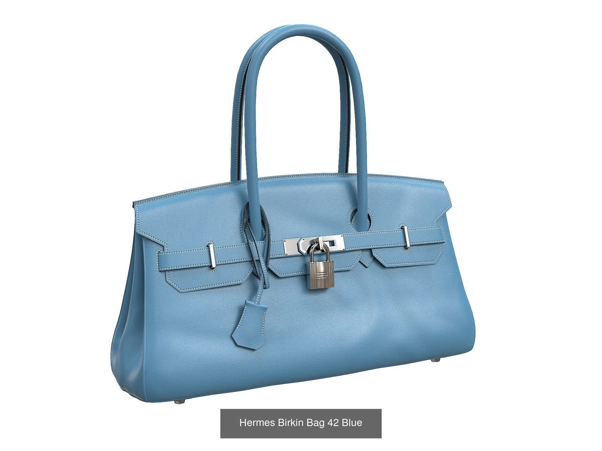 Hermes Birkin Bag 42 3D Model Collection_6