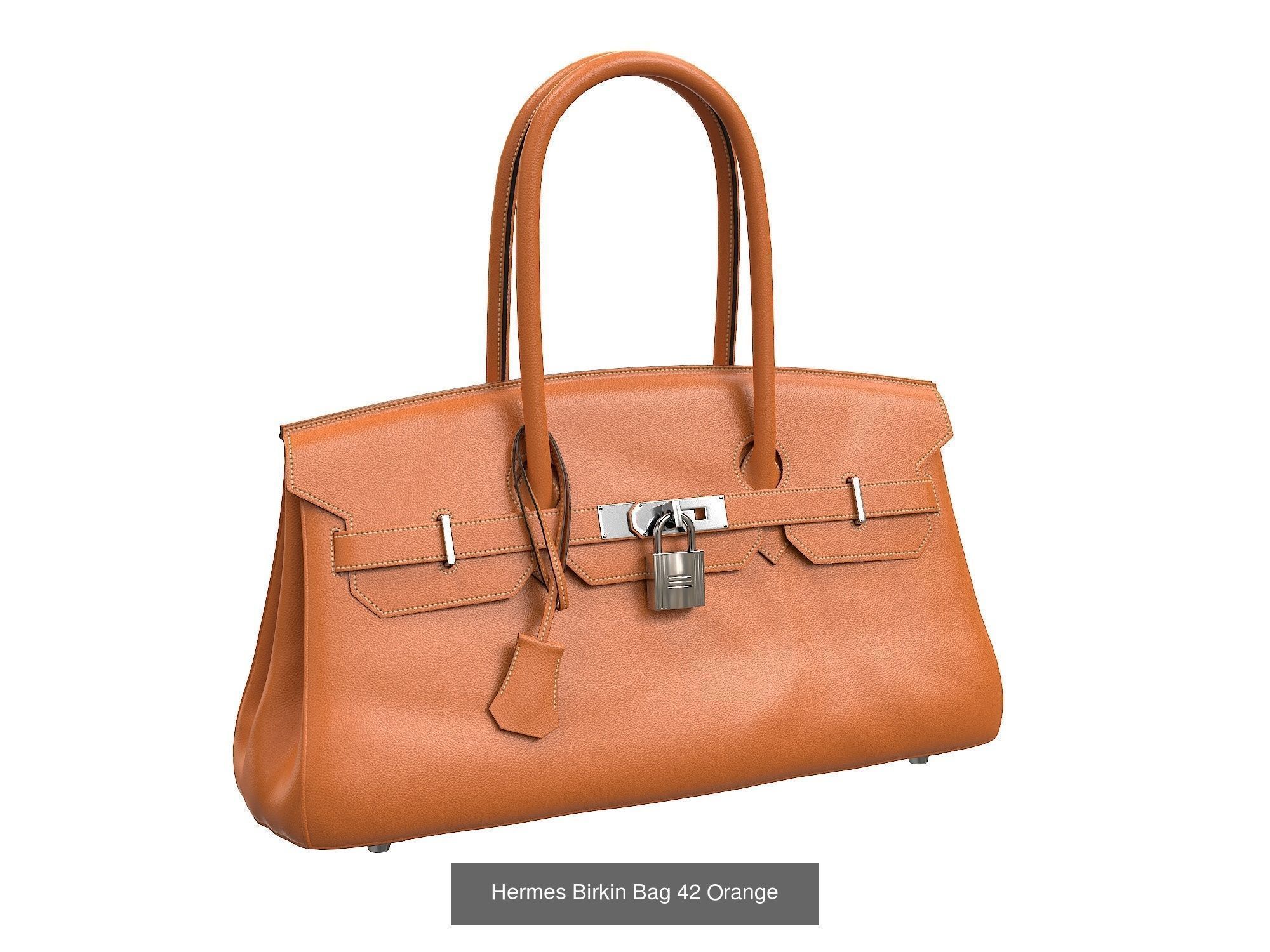 Hermes Birkin Bag 42 3D Model Collection_2