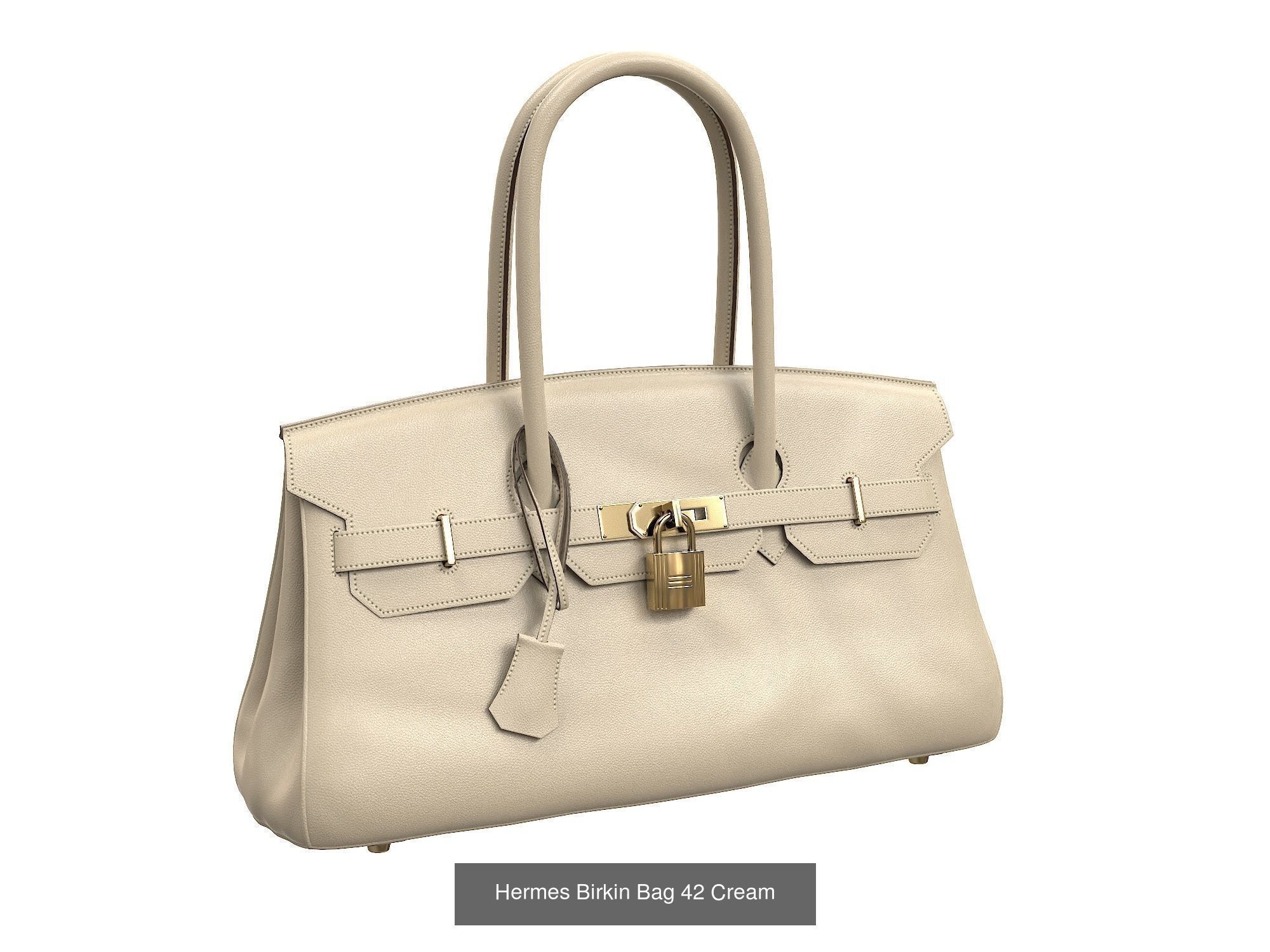 Hermes Birkin Bag 42 3D Model Collection_8