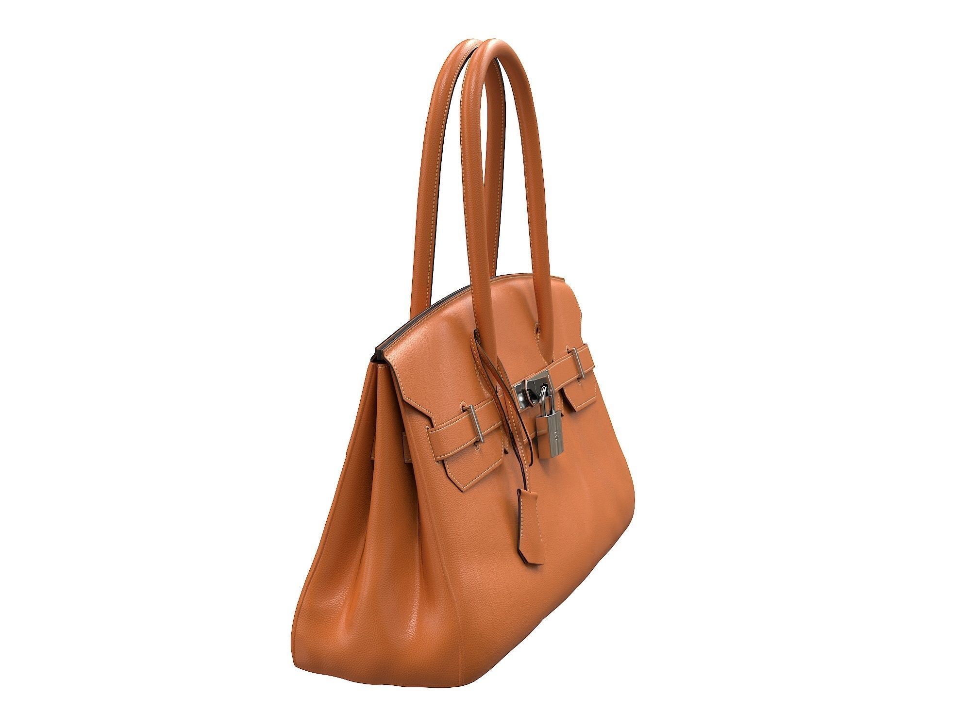 Hermes Birkin Bag 42 3D Model Collection_10