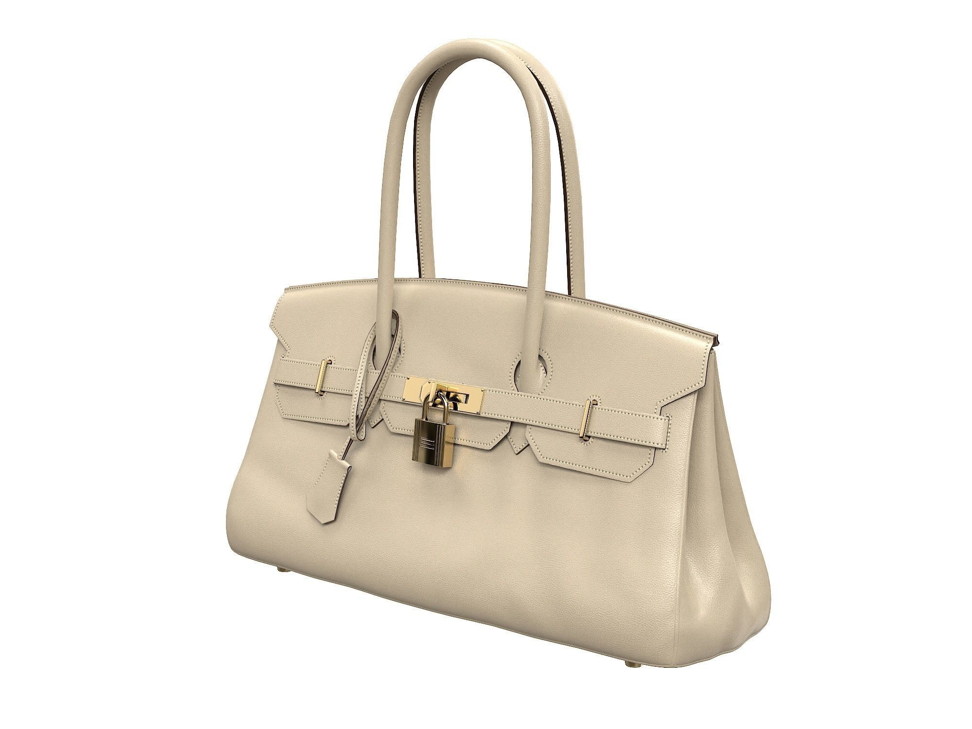 Hermes Birkin Bag 42 3D Model Collection_9