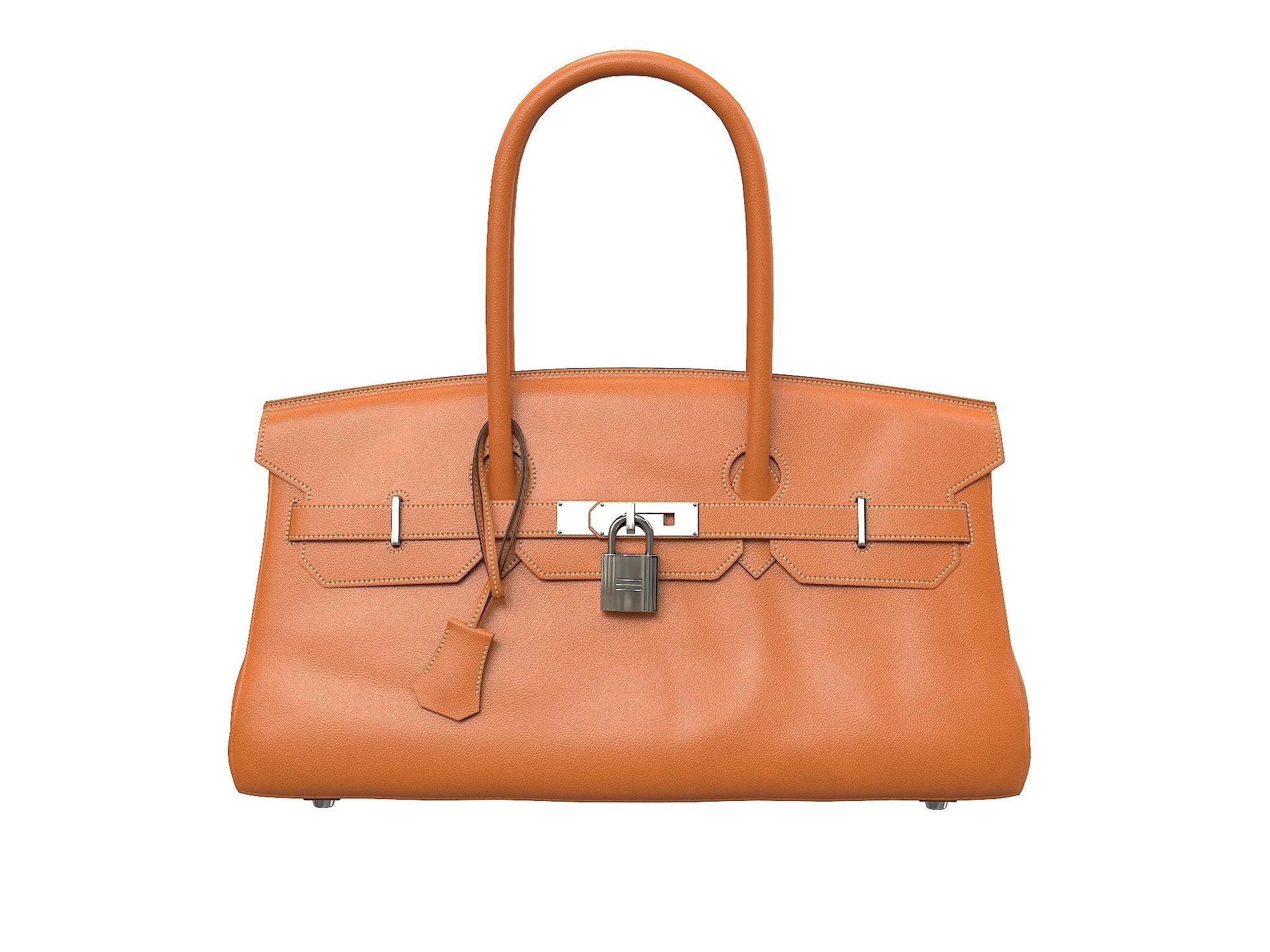 Hermes Birkin Bag 42 3D Model Collection_11