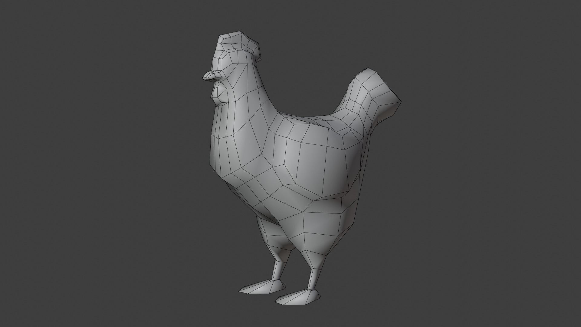 Chicken - Hand Painted 3D model_8