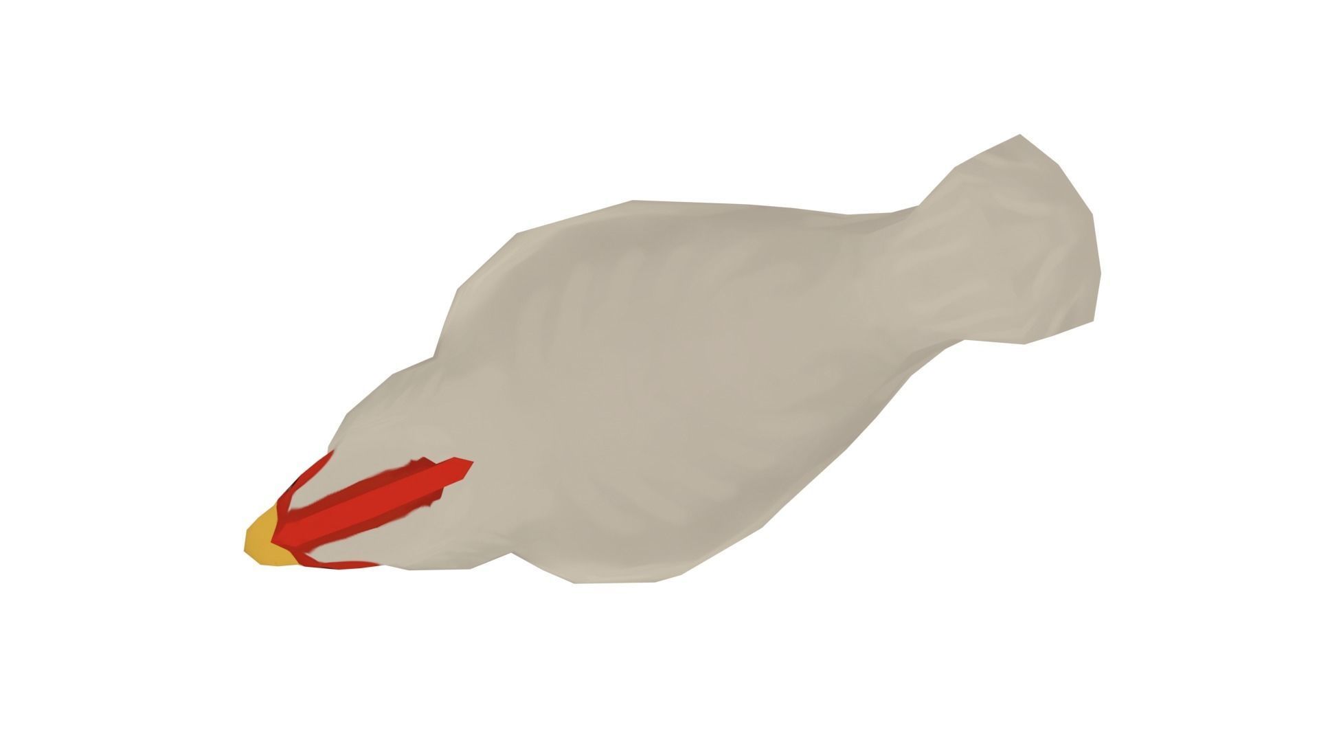 Chicken - Hand Painted 3D model_3