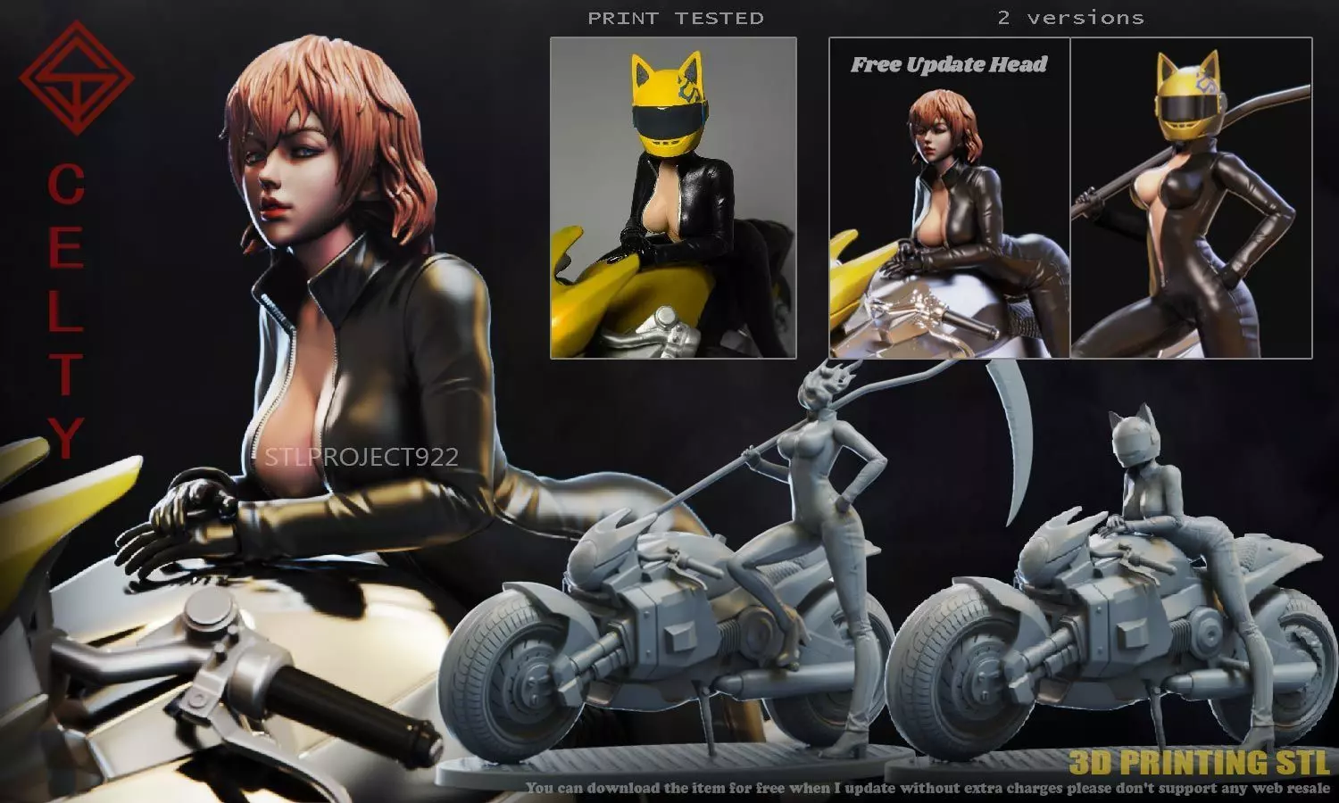 Celty 3D print model_0