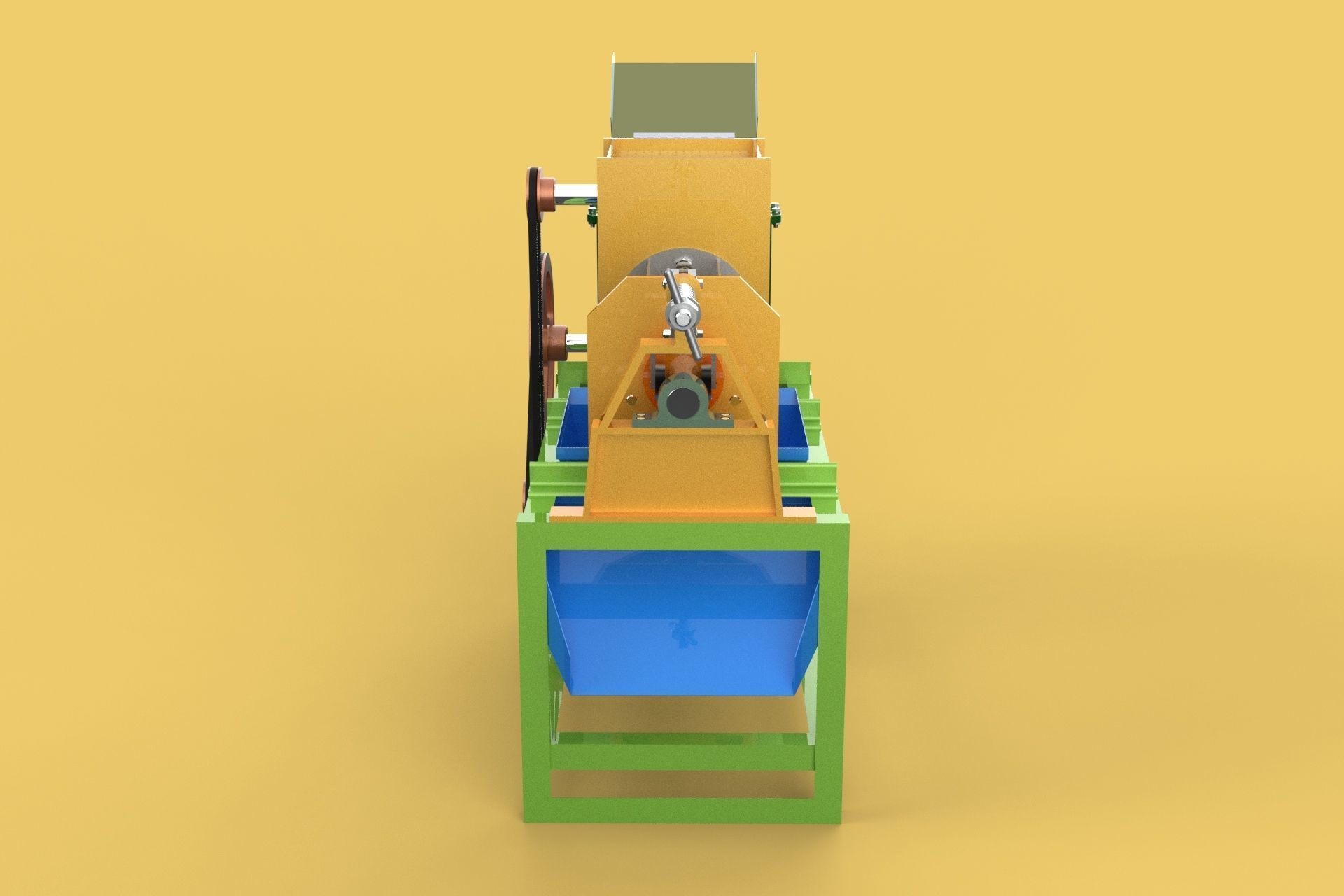 SQUEEZER COCONUT MILK CREAM EXTRACTOR PRESS JUICER SHREDDER 3D model_4