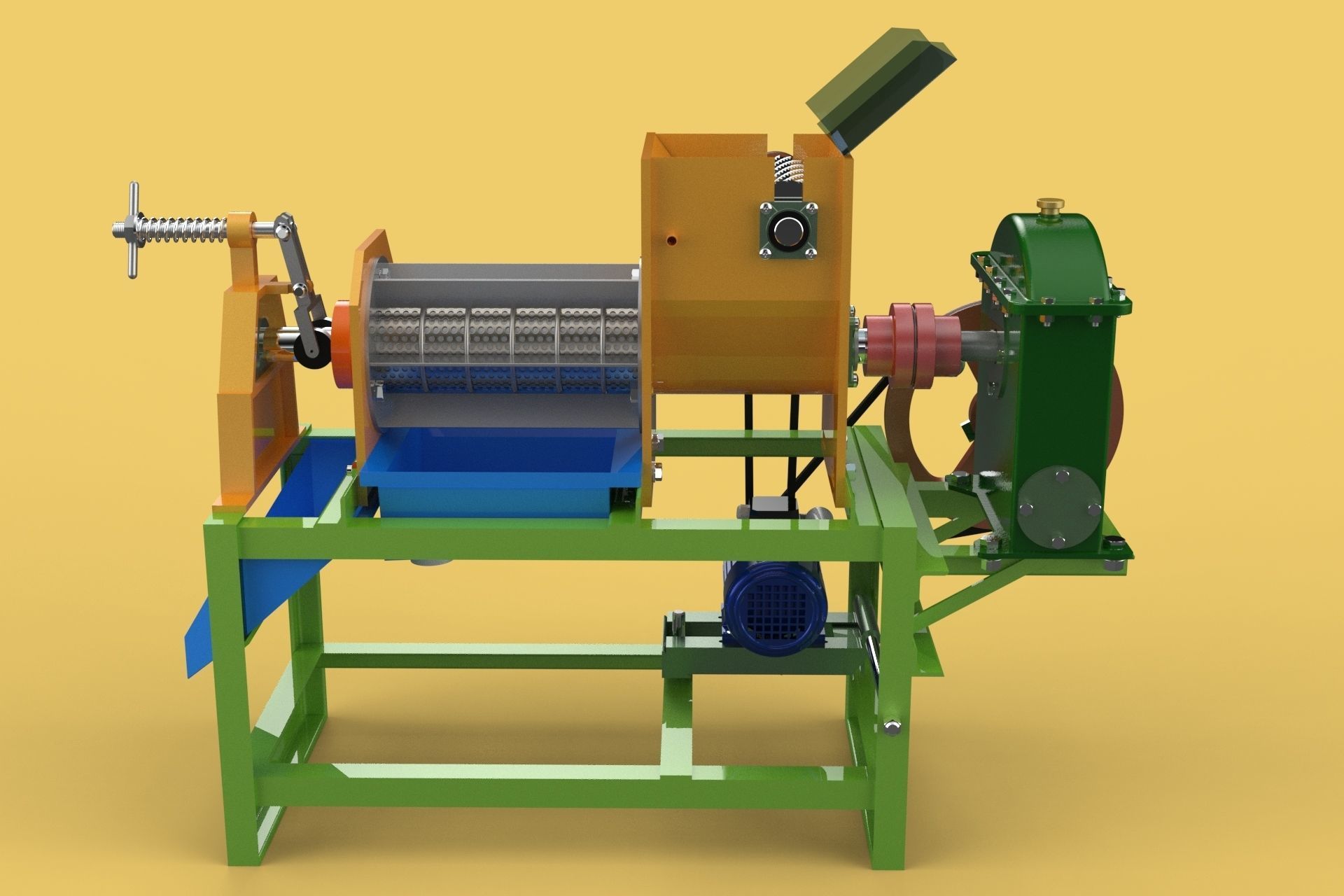 SQUEEZER COCONUT MILK CREAM EXTRACTOR PRESS JUICER SHREDDER 3D model_3