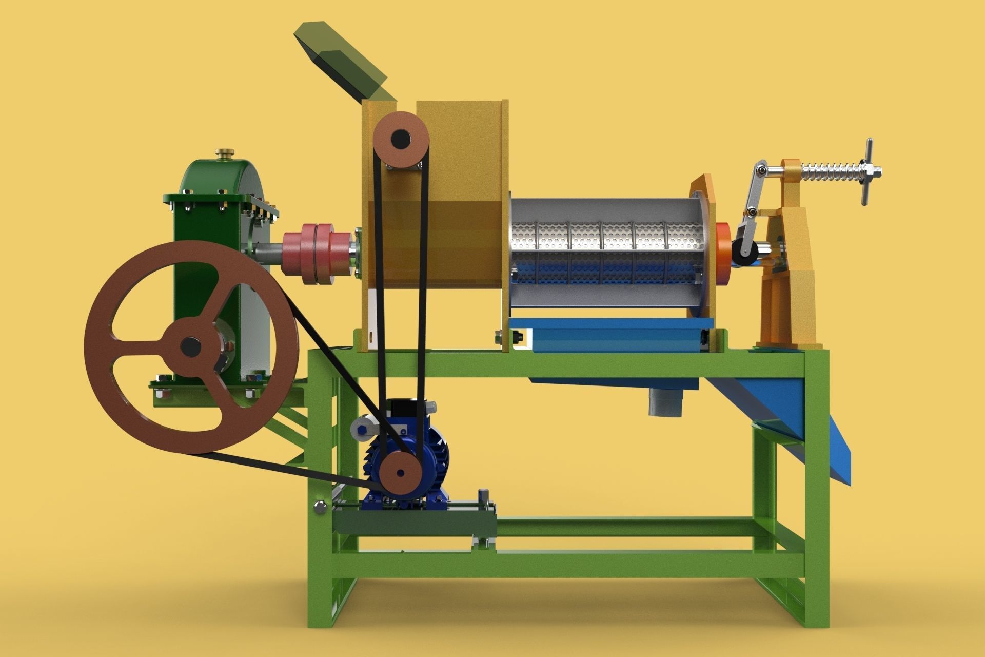 SQUEEZER COCONUT MILK CREAM EXTRACTOR PRESS JUICER SHREDDER 3D model_2