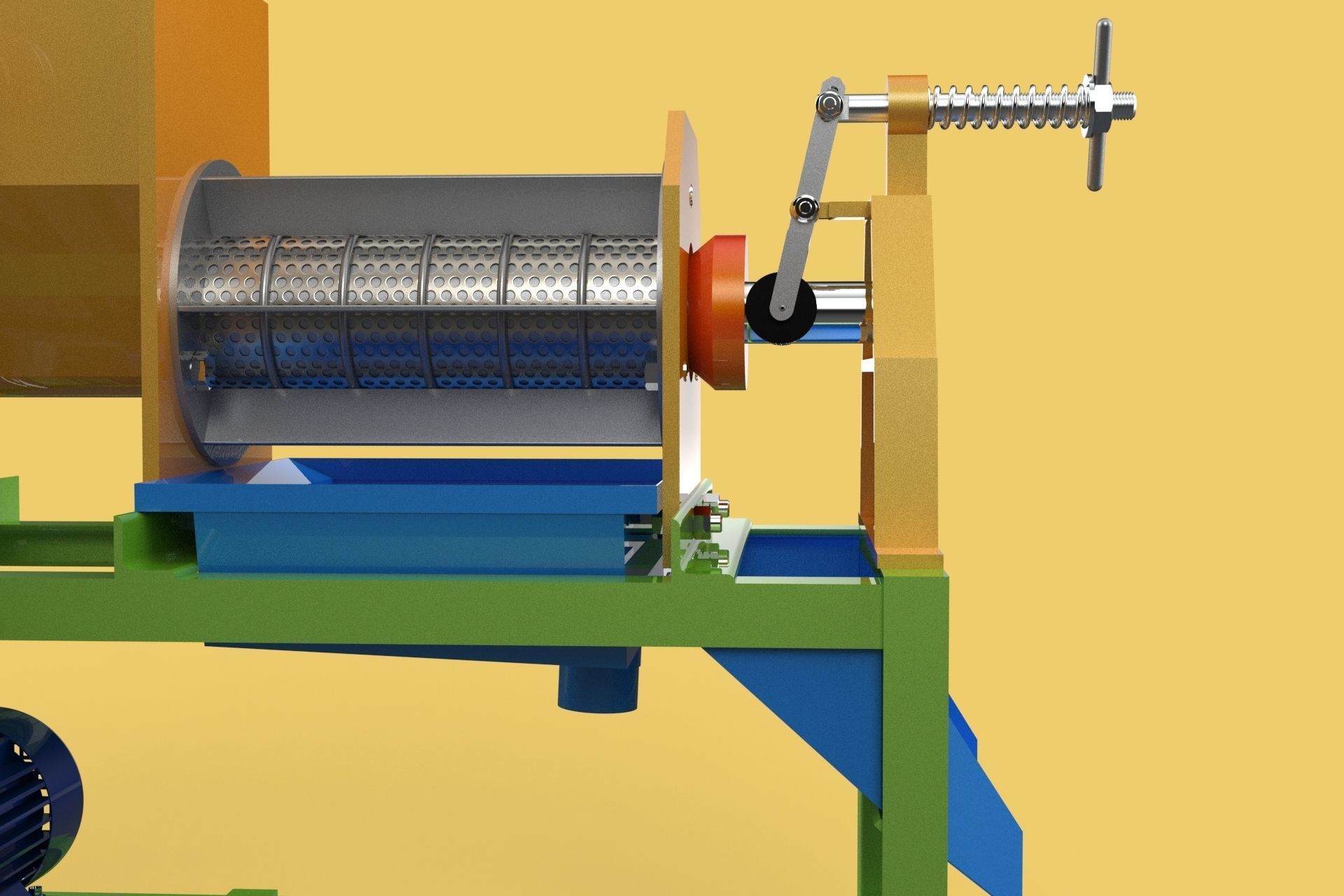 SQUEEZER COCONUT MILK CREAM EXTRACTOR PRESS JUICER SHREDDER 3D model_8