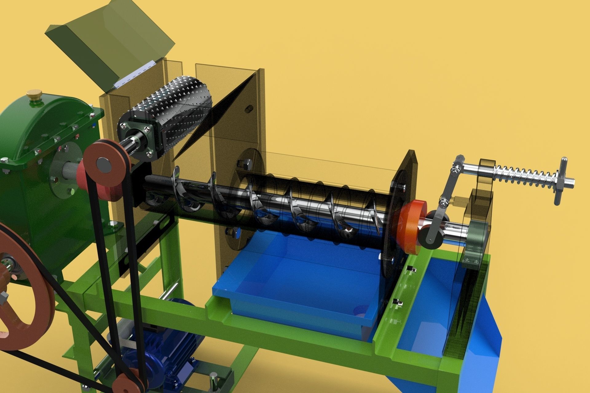 SQUEEZER COCONUT MILK CREAM EXTRACTOR PRESS JUICER SHREDDER 3D model_1