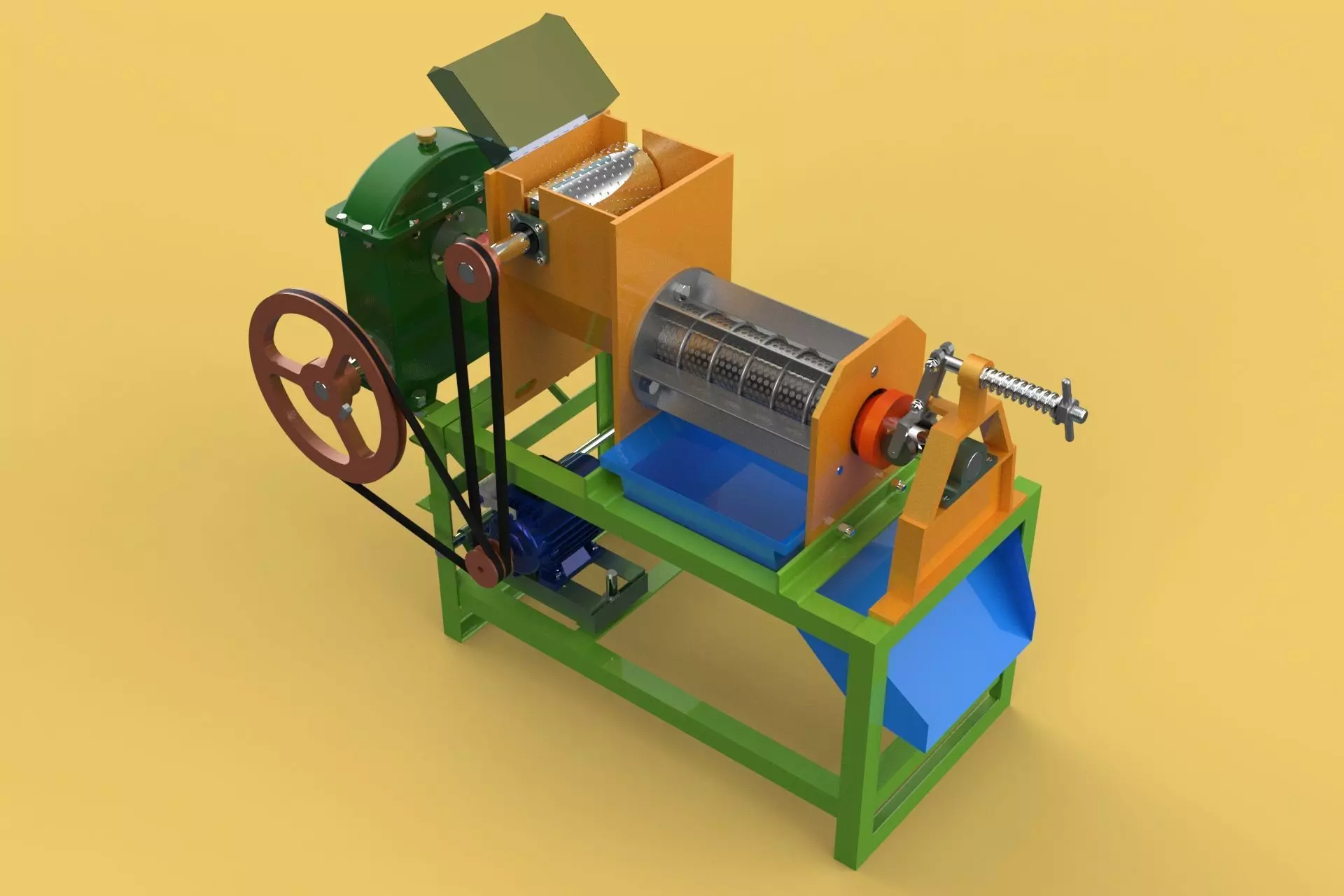 SQUEEZER COCONUT MILK CREAM EXTRACTOR PRESS JUICER SHREDDER 3D model_0