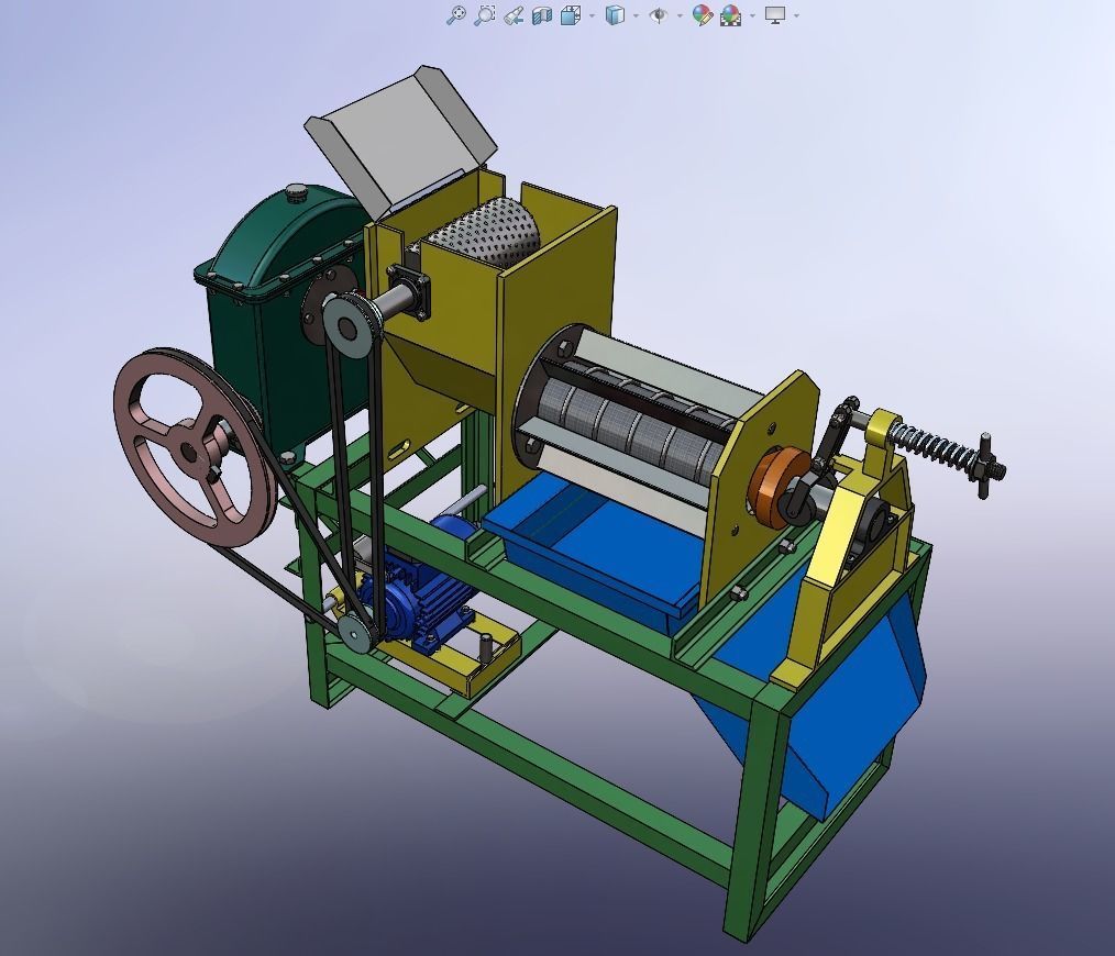 SQUEEZER COCONUT MILK CREAM EXTRACTOR PRESS JUICER SHREDDER 3D model_12