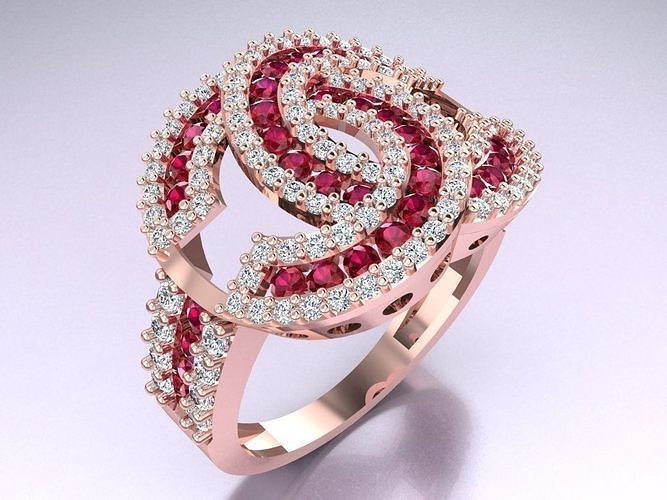 Diamond Ring - Womens Rings - GN112 3D print model