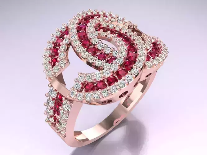Diamond Ring - Womens Rings - GN112 3D print model