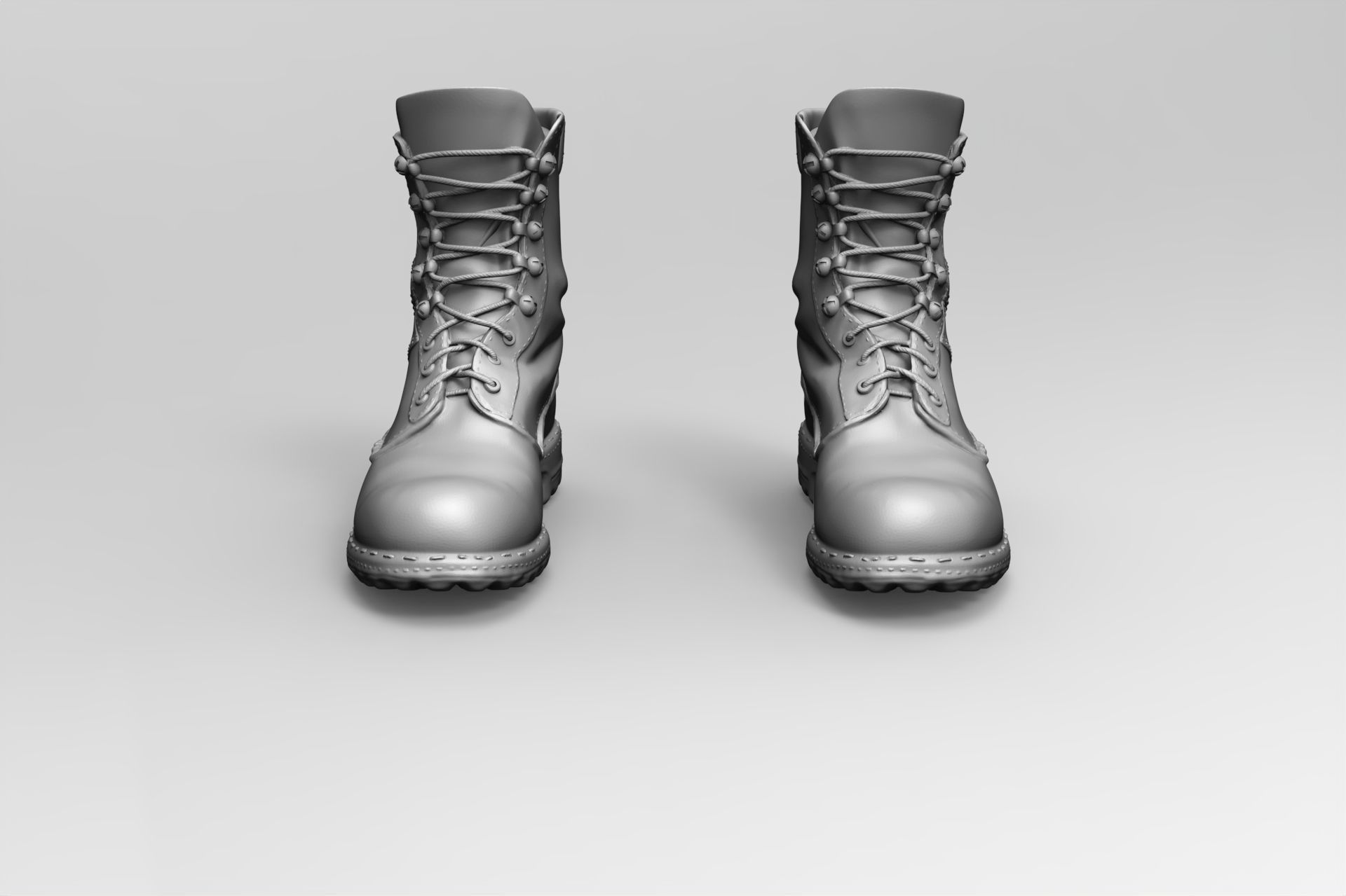 COMBAT BOOTS VIETNAM - PIXELATED JUNGLE 3D print model_3