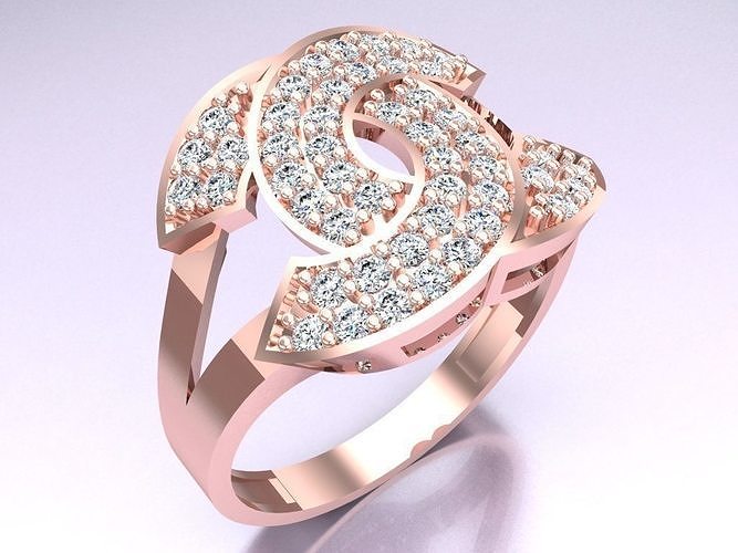 Diamond Ring - Womens Rings - GN290 3D print model